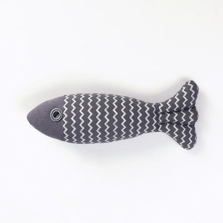 Cat Toy Funny Linen Fish Pillow Self-hey