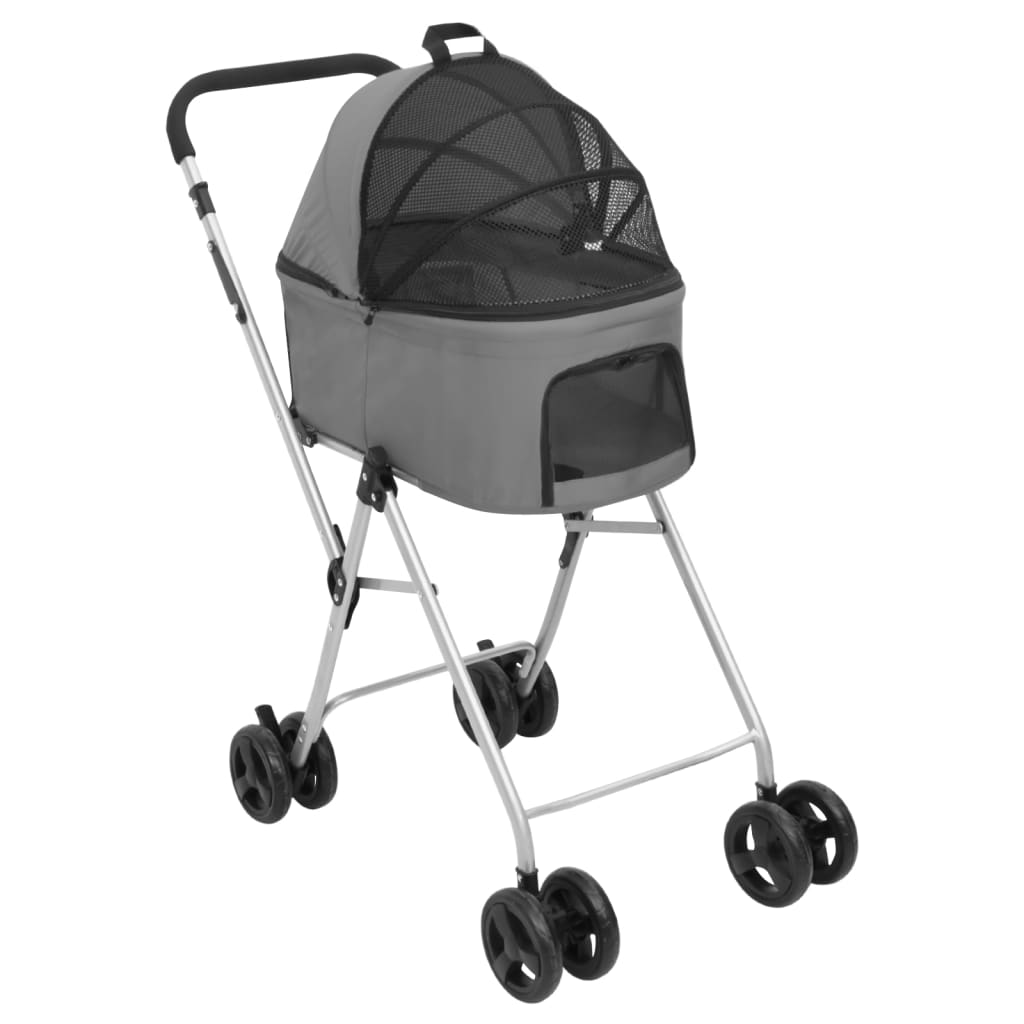 Foldable Dog Stroller For 2 Dogs 83x Oxford Fabric
