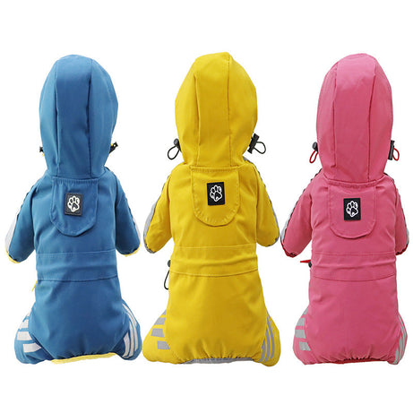 Dog Raincoat Full Package Four Feet Waterproof Rain Cape Pet