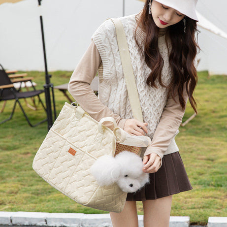 Portable Pets Handbag For High Capacity Ventilation Pet