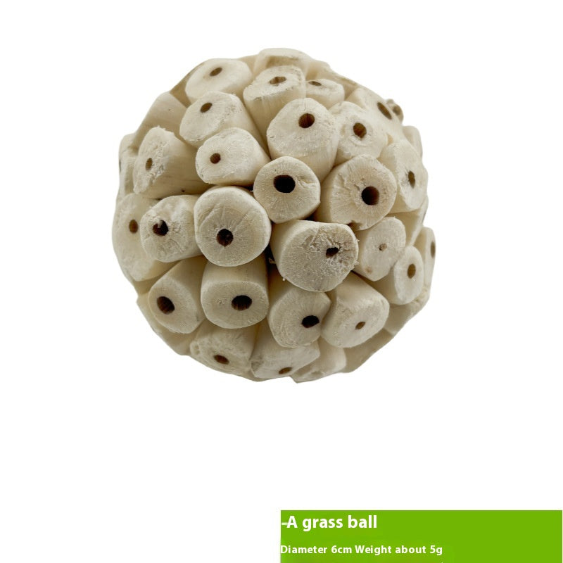 Parrot Natural Ricepaperplant Pith Ball Safety Plant Gnawing Molar