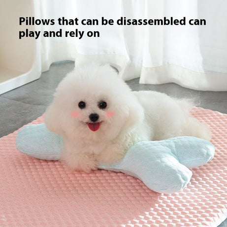 Dog Bed Breathable Cooling Spring Summer Pet Sleeping Mat For Small