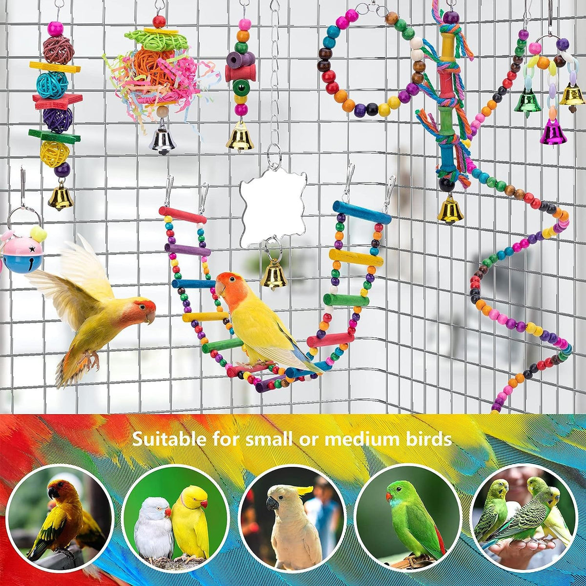 Parrot Toy Birdcage Swing Perch Rod