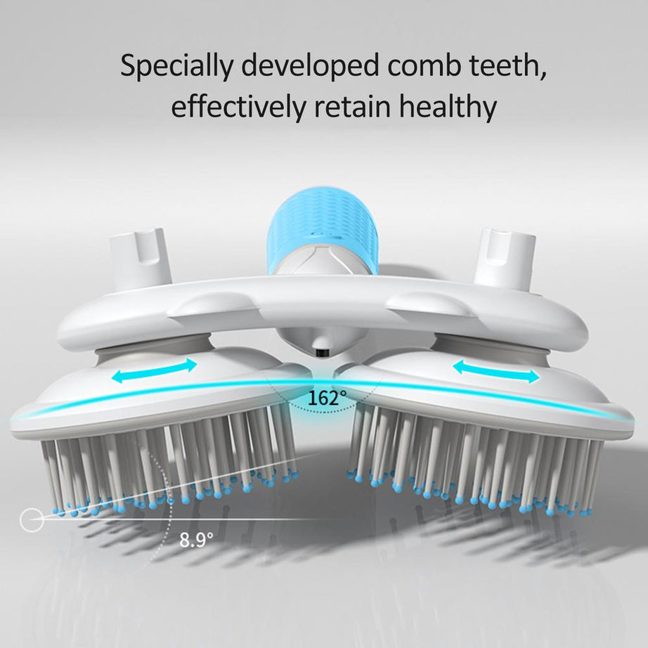 Pet Cat Brush Dog Slicker Double-headed Negative Ion One-button