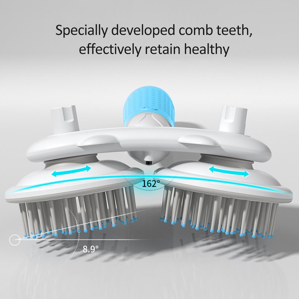 Pet Cat Brush Dog Slicker Double-headed Negative Ion One-button