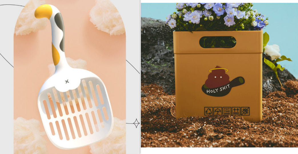 Cat Litter Scoop Storage Box Set