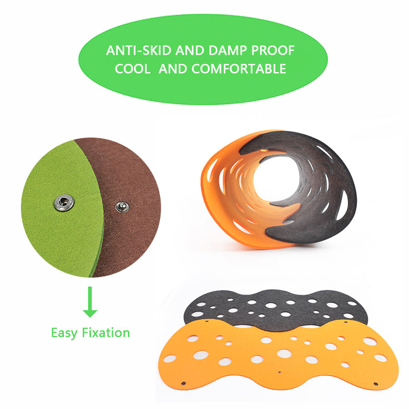 Cat Tunnel Toy Felt Pom Splicing Deformable Kitten Nest Collapsible