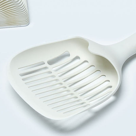 Cat Litter Scoop Plastic Shovel With Base Self Cleaning Kitten