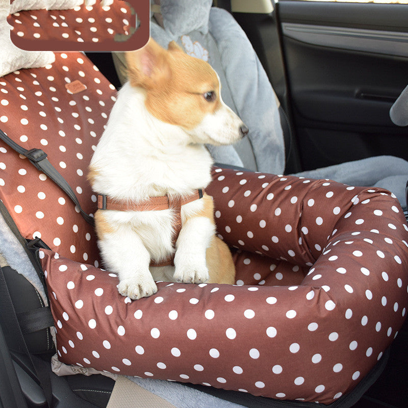Car Kennel Pet Travel Seat Small And Medium-sized Dog Cushion Pets
