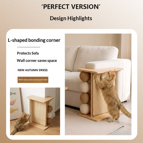 Cat Tree And Scratching Post Combo Durable And Chip-resistant Pet