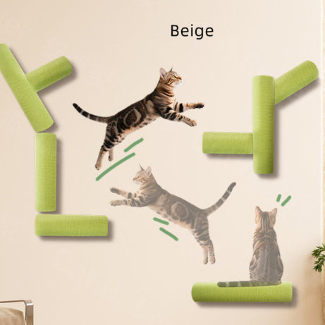 Cat Scratching Post Self-adhesive Wall Mounted Space Savings