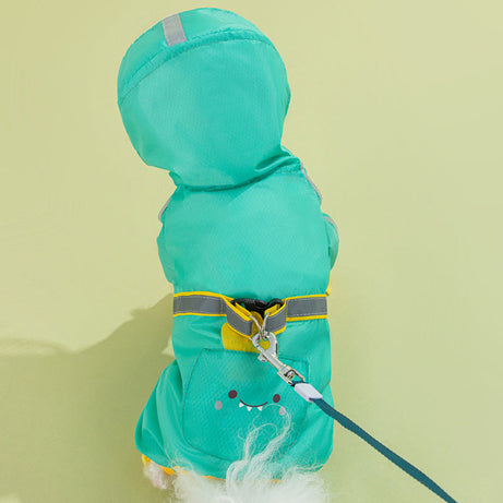 Fruit Printed Puppy Waterproof Raincoat