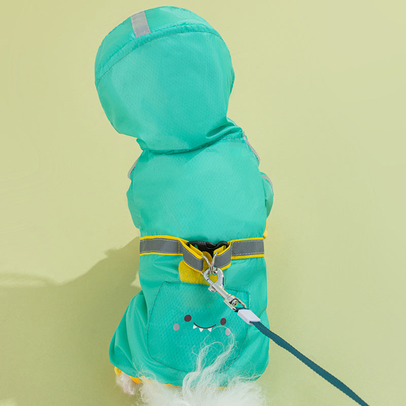 Fruit Printed Puppy Waterproof Raincoat