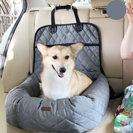 2-in-1 Pet Dog Carrier Folding Car Seat Pad Thickened Multi-purpose