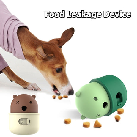 Pets Leakage Food Feeder Dog Interactive Training Toy Ball Natural