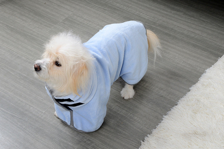 Quick-drying Pet Absorbent Towel Dog Bathrobe Pet Bath For Dogs