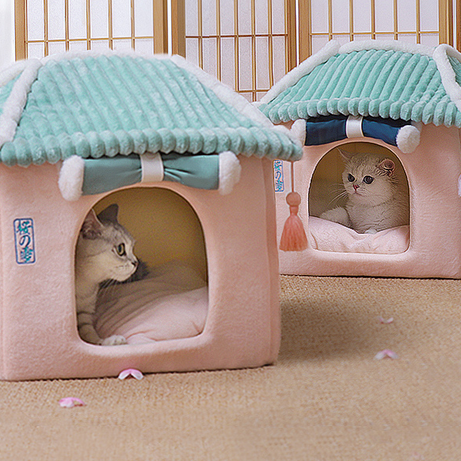Cat House Removable And Washable Bed Pet Supplies Enclosed Villa