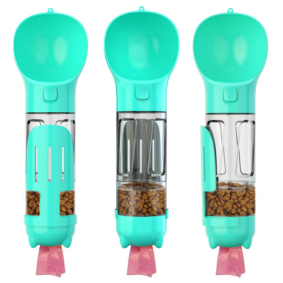 300 500ml Portable Multifunction Dog Water Bottle Food Feeder
