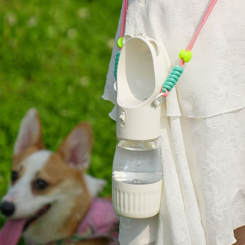 Pet Water Cup Portable Bottle Outdoor Dog Drinking Fountain Feeding