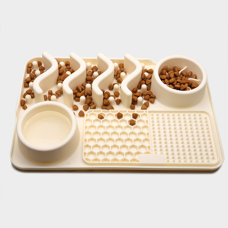Dog Silicone Licking Pad Pet Mat Smelling Multifunctional Food Bowl