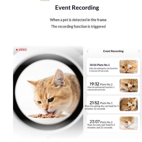 Smart Cat Feeder Ai Facial Recognition Multi Cats Video Camera Gen