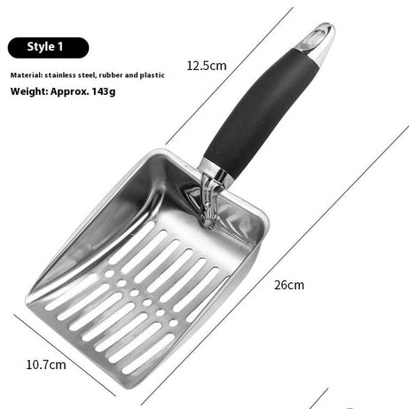 Stainless Steel Metal Cat Litter Scoop Large Pet Shovel