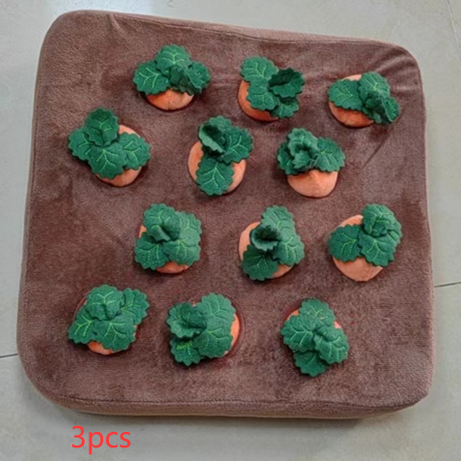 Pet Dog Toys Carrot Plush Toy Vegetable Chew For Dogs Snuffle Mat