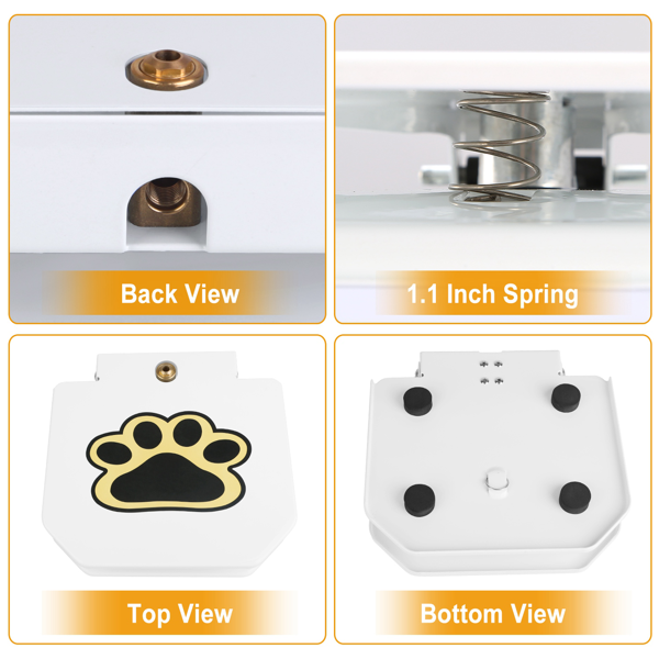 Dog Water Fountain Outdoor No Electricity Step-on Activated Pet
