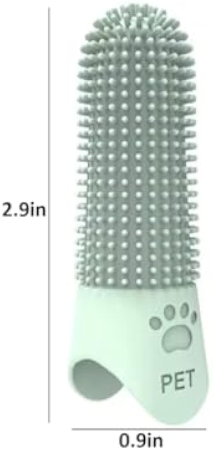 360 Angle Pet Finger Toothbrush For Small Medium And Large Dogs