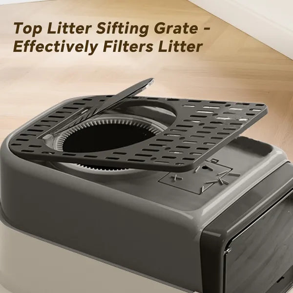 2026 Top-rated Cat Litter Box Pull-out Drawer No Scoop Needed Fits