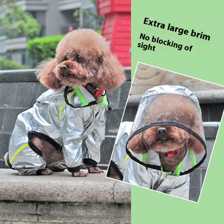 Dog Four-legged Waterproof Full-cover Pet Raincoat