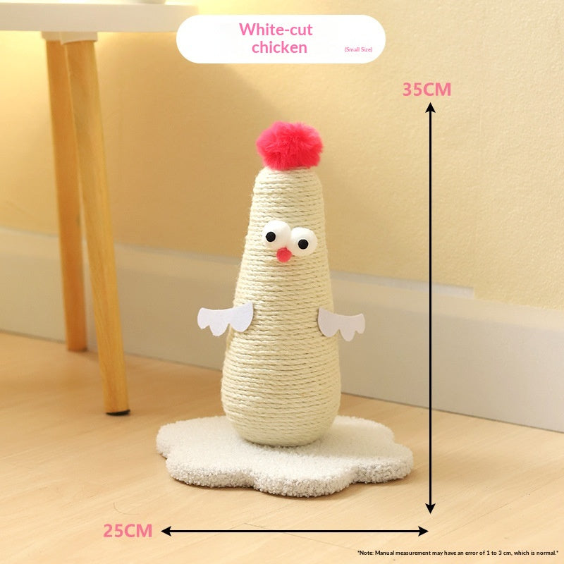 Cat Scratching Board Vertical Durable Not Easy To Shed Hemp Rope