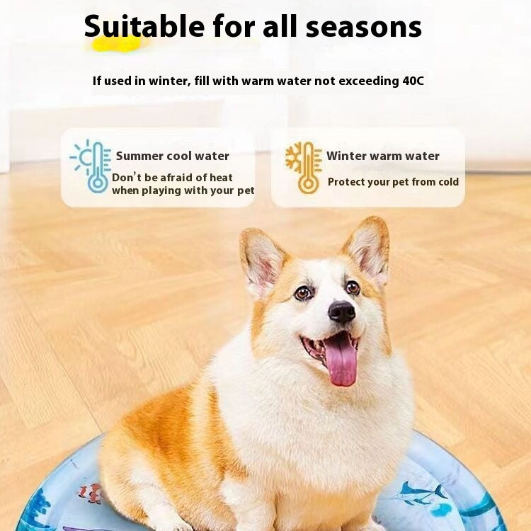 Summer Cooling Pet Water Bed Cushion Ice Pad Dog Sleeping Square