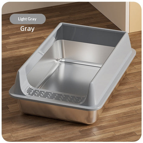 Large-capacity High-sided Semi-enclosed Cat Litter Box