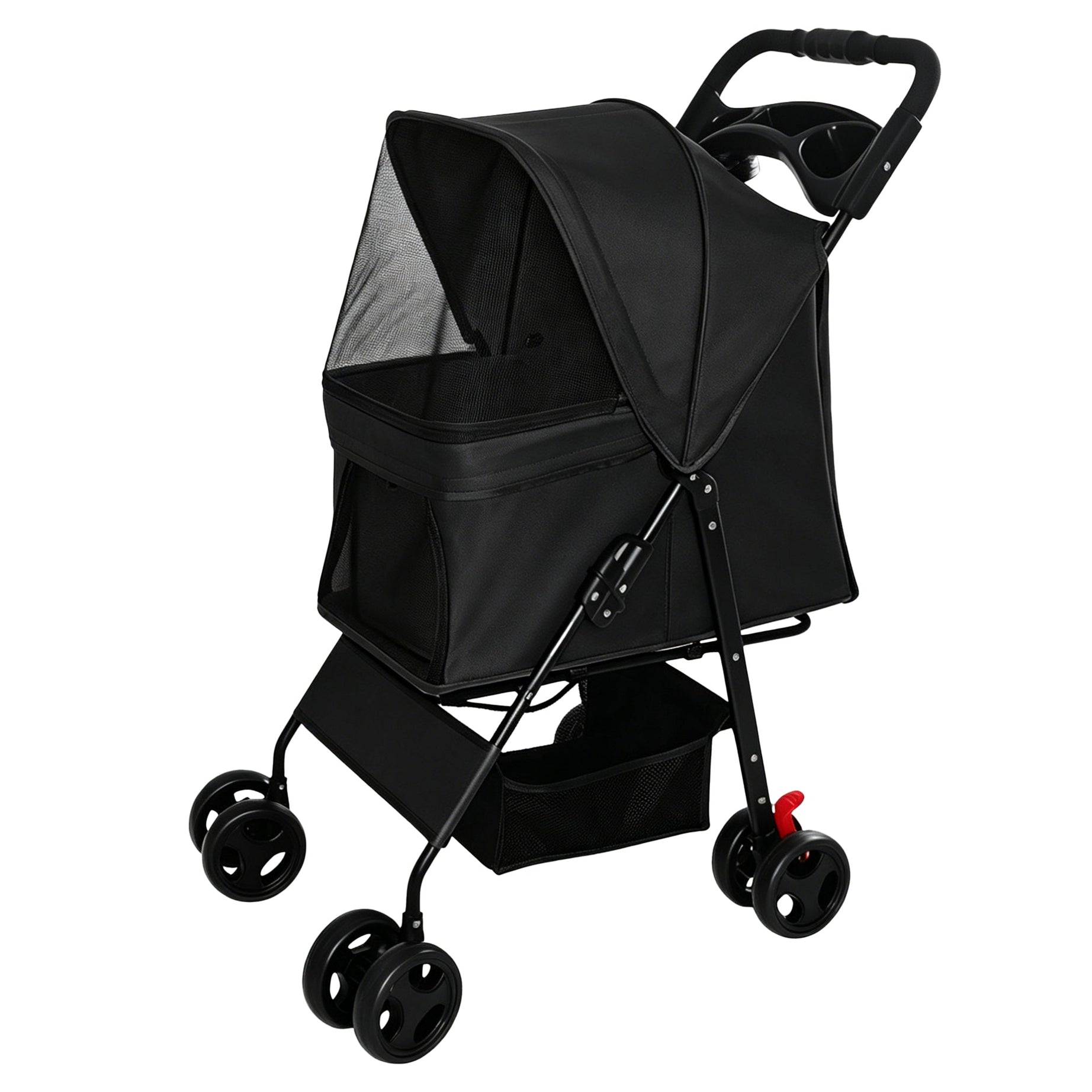 Foldable Pet Stroller For Small Dogs And Cats Under 28 Lbs