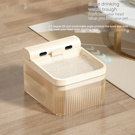 Plastic Pet Smart Water Dispenser Good-looking Triple Filter