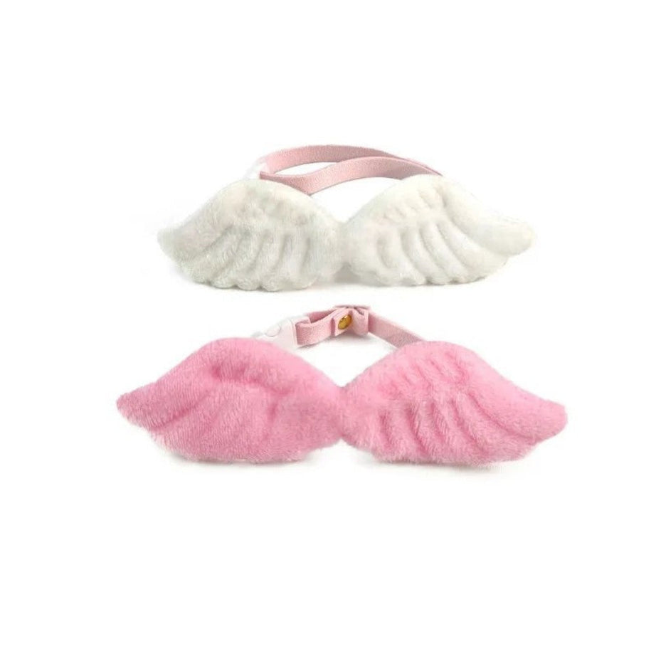 New Cat Specific Pet White Collar Angel Wing Accessories Outdoor