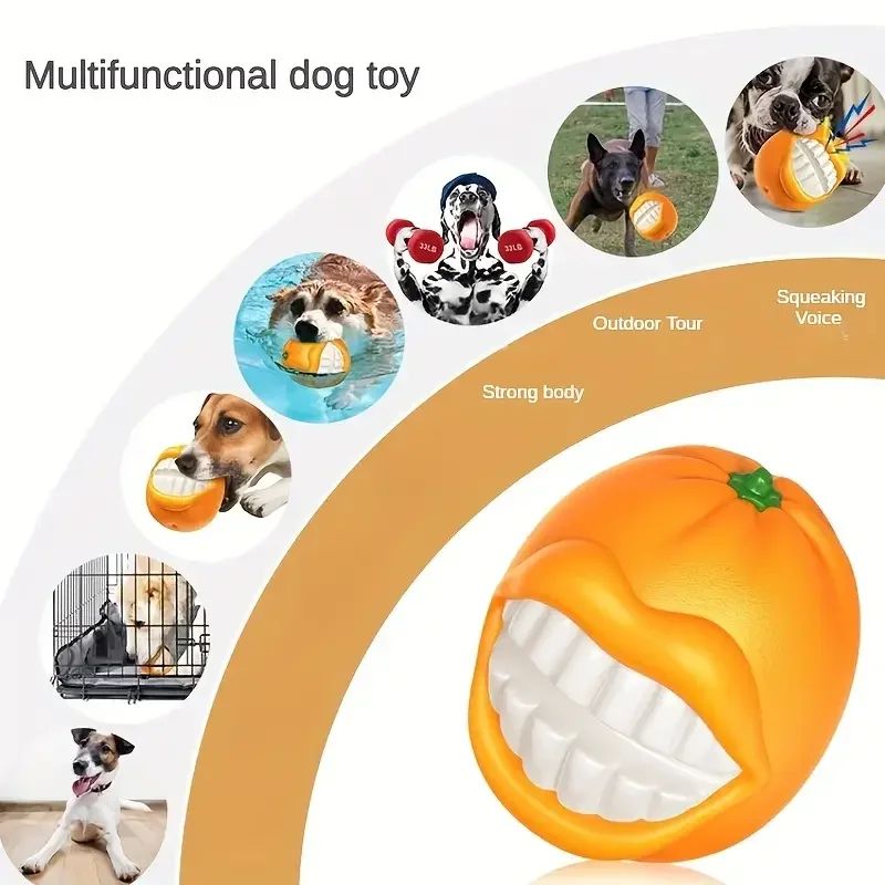 Pet Products New Sound Grinding Ball Dog Toothbrush