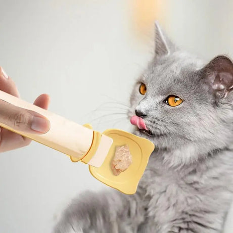Cat Strip Feeder Happy Spoon Wet Food Portable Feeding Reuseable