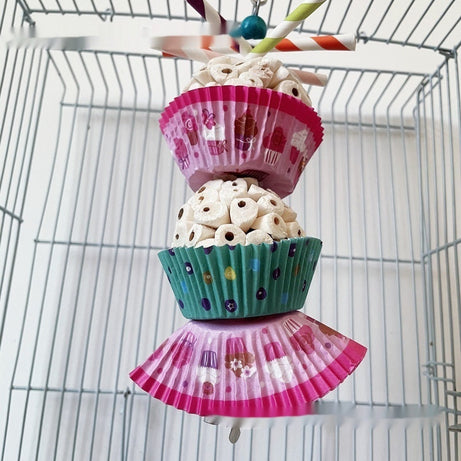 Parrot Toy Bird Edible Soft Ball Shredding Relieving Boredom