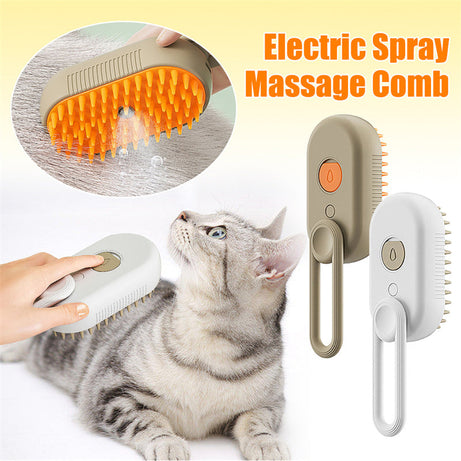 Cat Steam Brush Steamy Dog 3-in-1 Electric Spray Hair Brushes