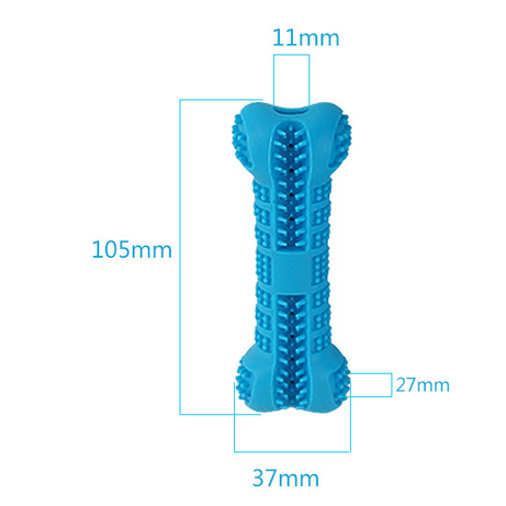 Pet Dog Silicone Bone Toothbrush Toy