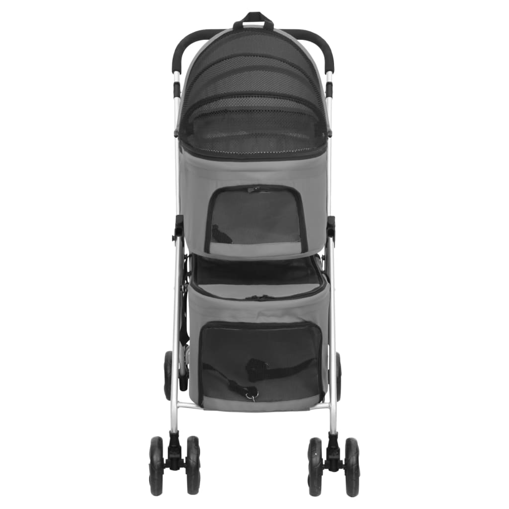 Foldable Dog Stroller For 2 Dogs 83x Oxford Fabric
