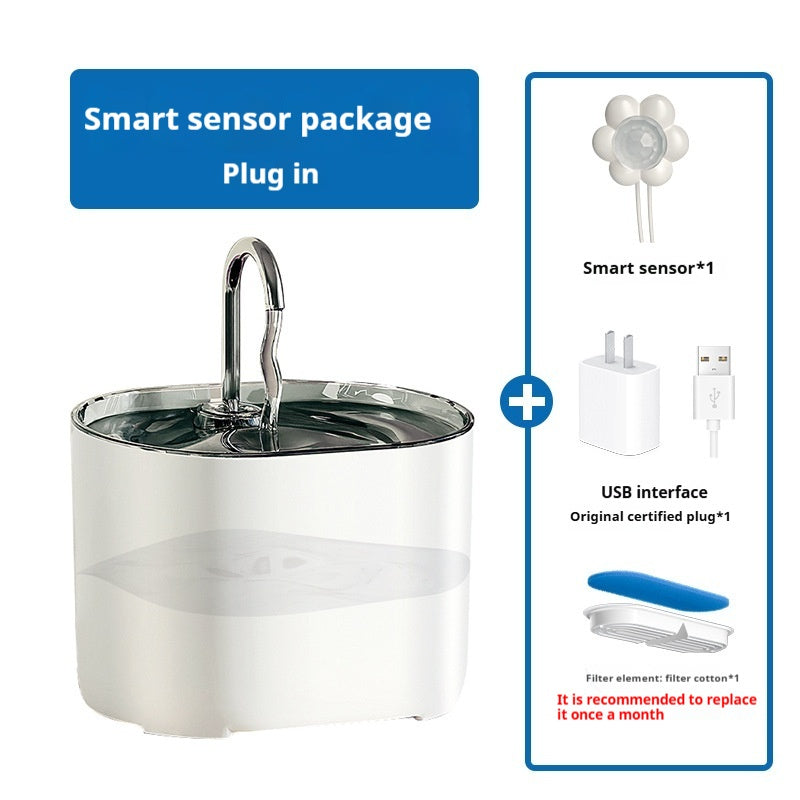 Pet Water Dispenser Loop Filter Smart Cat Feeder Alloy Fountain