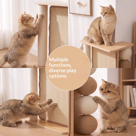 Cat Tree And Scratching Post Combo Durable And Chip-resistant Pet