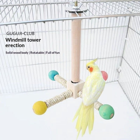 Parrot Spinning Windmill Amusement And Self-entertainment Toy