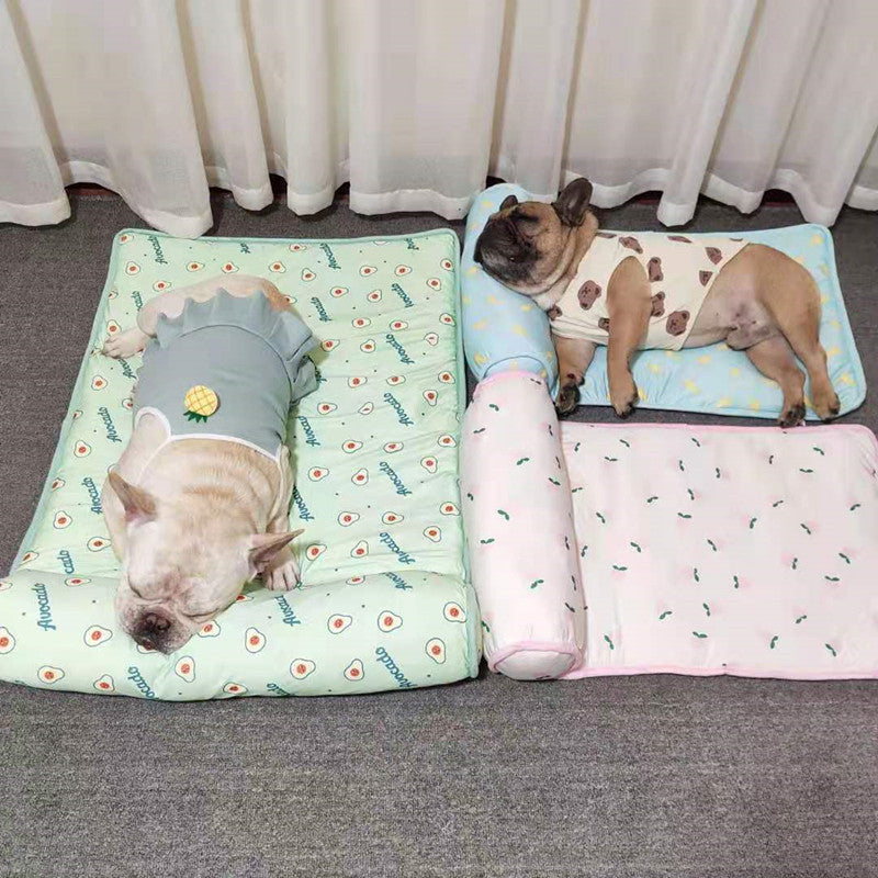 Cool Dog Mat Summer Pet Blanket Cooling Breathable Cat Bed Outdoor