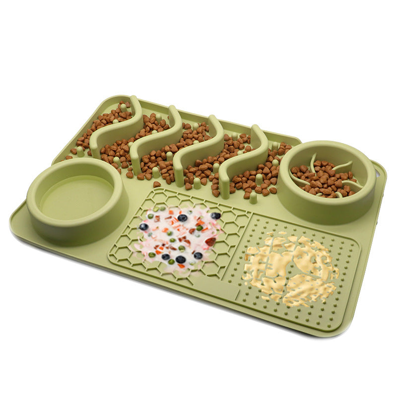 Dog Silicone Licking Pad Pet Mat Smelling Multifunctional Food Bowl