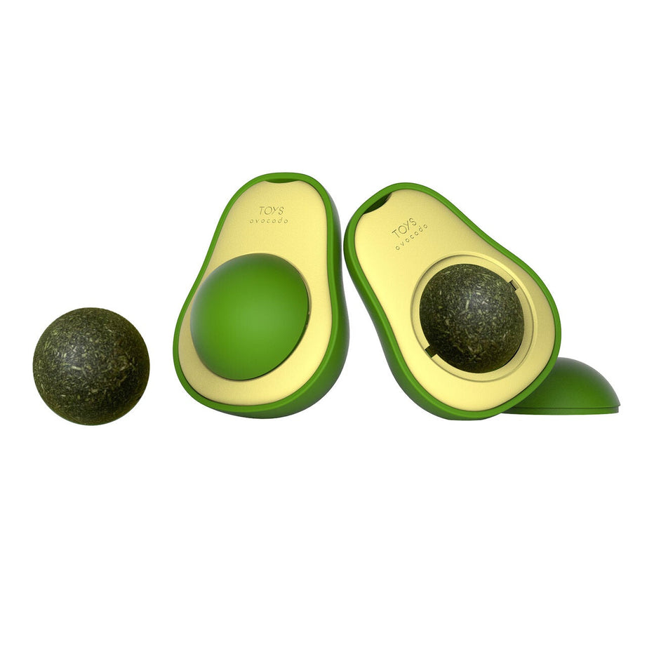 Cute Avocado Catnip Toys Cat Teeth Cleaning Toy Supplies Mini Treat