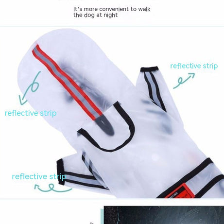 Large Dog Pet Rain Waterproof Raincoat